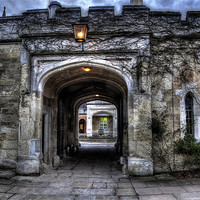 Buy canvas prints of Ashridge Castle Tunnel Entrance by Simon West