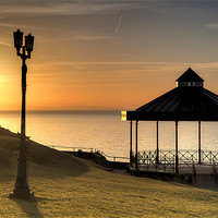 Buy canvas prints of Castle Hill Bandstand, Tenby by Simon West