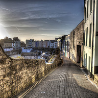 Buy canvas prints of Crackwell Street, Tenby by Simon West