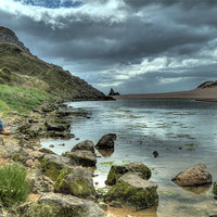 Buy canvas prints of Looking across Bosherston Bay by Simon West