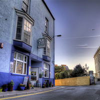 Buy canvas prints of The Hope and Anchor Tenby by Simon West