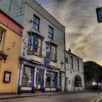 Buy canvas prints of Bar 10 and Five Arches Tenby by Simon West