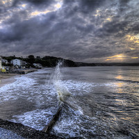 Buy canvas prints of Saundersfoot Beach by Simon West