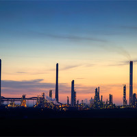 Buy canvas prints of Chevron Oil Refinery by Simon West