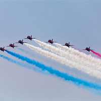 Buy canvas prints of Red Arrows Display by Simon West