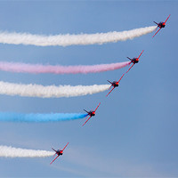 Buy canvas prints of Red Arrows Air Display by Simon West