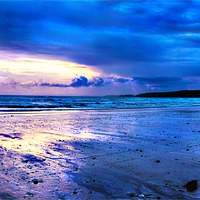 Buy canvas prints of Freshwater West Beach by Simon West