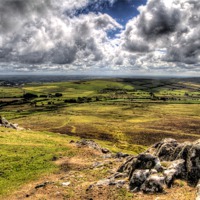 Buy canvas prints of Preseli Hills landscape, Pembrokeshire by Simon West