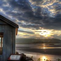 Buy canvas prints of Dylan Thomas Writing Shed by Simon West