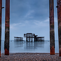 Buy canvas prints of Brighton West Pier by Simon West
