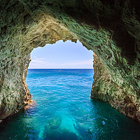 Buy canvas prints of View from Zante cave by Simon West