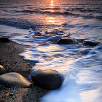 Buy canvas prints of Coppet Hall Beach Sunrise by Simon West