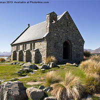 Buy canvas prints of The church of the Good Shepard by Barry Newman