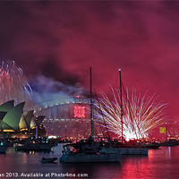 Buy canvas prints of New years Eve Down Under by Barry Newman