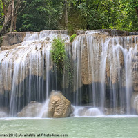 Buy canvas prints of Erawan Falls by Barry Newman