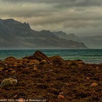 Buy canvas prints of North Skye hills from Braes beach by Richard Smith