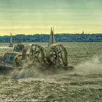 Buy canvas prints of Hovercraft bound for Ryde by Richard Smith