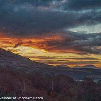 Buy canvas prints of Sunrise behind Ben Tianavaig by Richard Smith