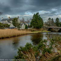Buy canvas prints of River Broadford and road bridge by Richard Smith