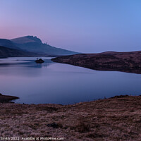 Buy canvas prints of Loch Fada and the Storr after sunset in March. by Richard Smith