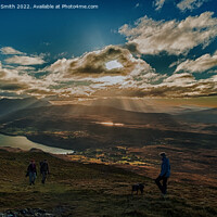 Buy canvas prints of Looking towards the sun from Ben Tianavaig by Richard Smith