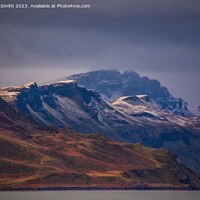 Buy canvas prints of The Storr in winter from 15 km distance by Richard Smith