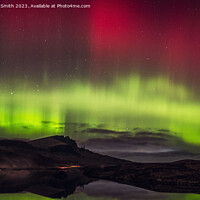 Buy canvas prints of Aurora Borealis over The Storr on the Isle of Skye #2 by Richard Smith