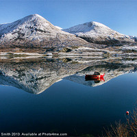 Buy canvas prints of Loch Scavaig winter reflections by Richard Smith