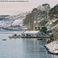Buy canvas prints of The end of Portree pier by Richard Smith