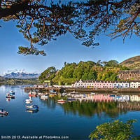 Buy canvas prints of Portree pier from Cuddy Point by Richard Smith