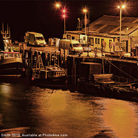 Buy canvas prints of A night at Portree pier by Richard Smith