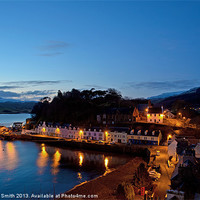 Buy canvas prints of February dawn over Portree pier by Richard Smith