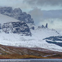 Buy canvas prints of Snow on the Storr by Richard Smith