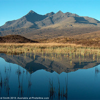 Buy canvas prints of Black Cuillin reflection by Richard Smith