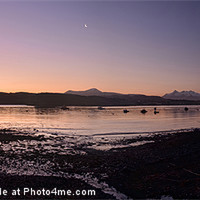 Buy canvas prints of First light over Loch Portree by Richard Smith