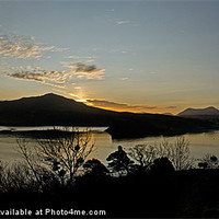 Buy canvas prints of Loch Portree silhouette by Richard Smith