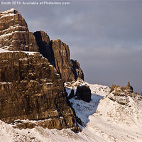 Buy canvas prints of The storr in winter clothing by Richard Smith