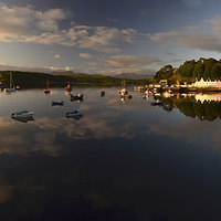 Buy canvas prints of  Loch Portree at dawn by Richard Smith