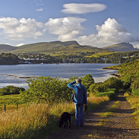 Buy canvas prints of  Looking to Portree by Richard Smith