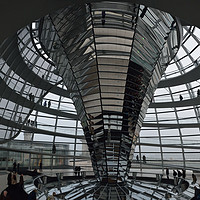 Buy canvas prints of   Inside the Reichtag dome                         by Richard Smith