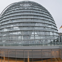 Buy canvas prints of      The Reichstag glass dome.                     by Richard Smith
