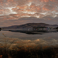 Buy canvas prints of Evening reflections upon Loch Portree  by Richard Smith