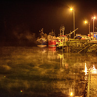 Buy canvas prints of Seamist upon Portree harbour #4 by Richard Smith
