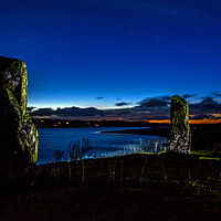 Buy canvas prints of Illuminated standing stones by Richard Smith