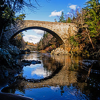Buy canvas prints of Daltuich bridge over the Findhorn river. by Richard Smith