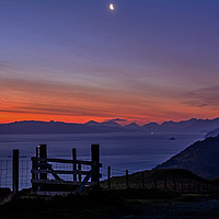 Buy canvas prints of Sunrise over Raasay and south Skye. by Richard Smith