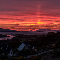 Buy canvas prints of Sunset observed from Kingsburgh, Isle of Skye by Richard Smith