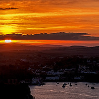 Buy canvas prints of Portree as the sun sets by Richard Smith