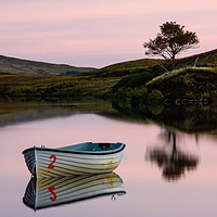 Buy canvas prints of Fishing boat upon Loch Fada #3 by Richard Smith
