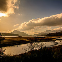 Buy canvas prints of Beach at the head of Loch Laggan by Richard Smith